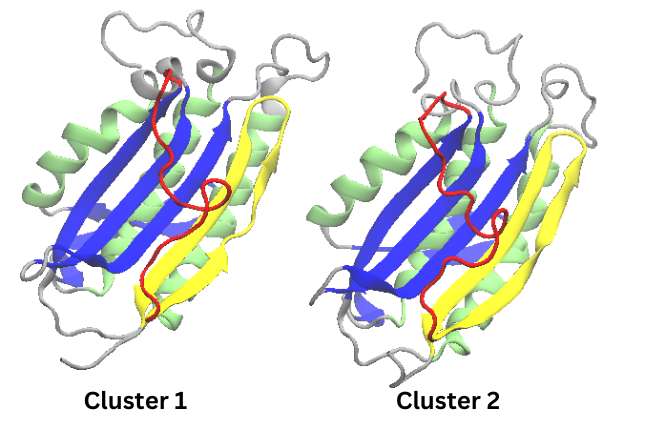 Cartoon respresentation of PCA clusters