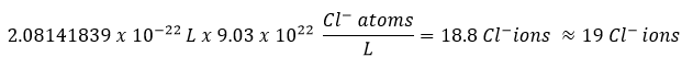 Cl ions to add